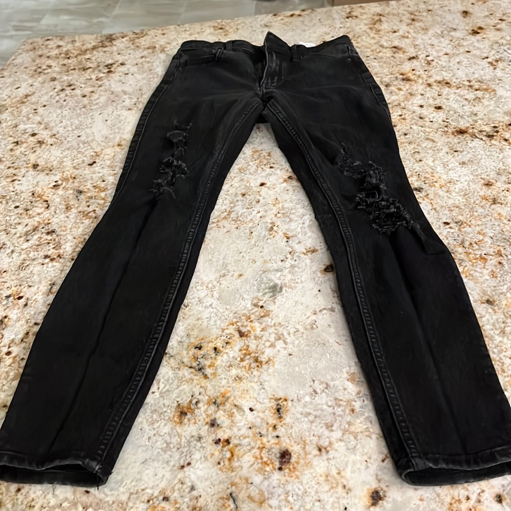 Abercrombie & Fitch Super Skinny High-Rise Black Jeans